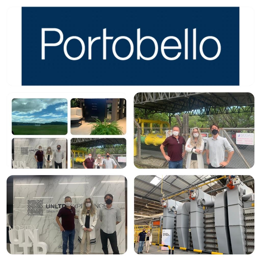 Visita para conhecer o processo produtivo da Portobello