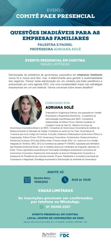 Evento presencial em Curitiba: faça sua inscrição!