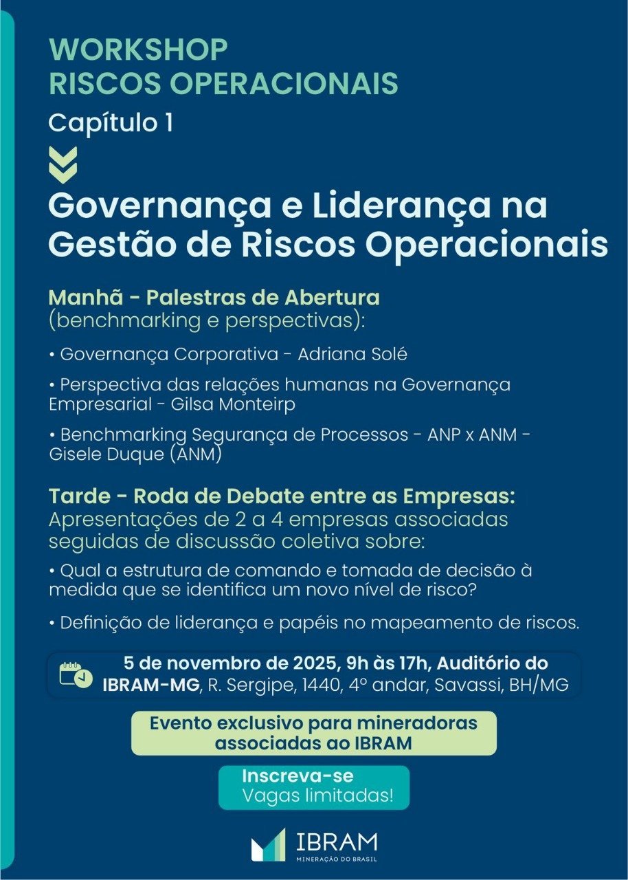 Workshop Riscos Operacionais – Governança e Liderança na Gestão de Riscos Operacionais