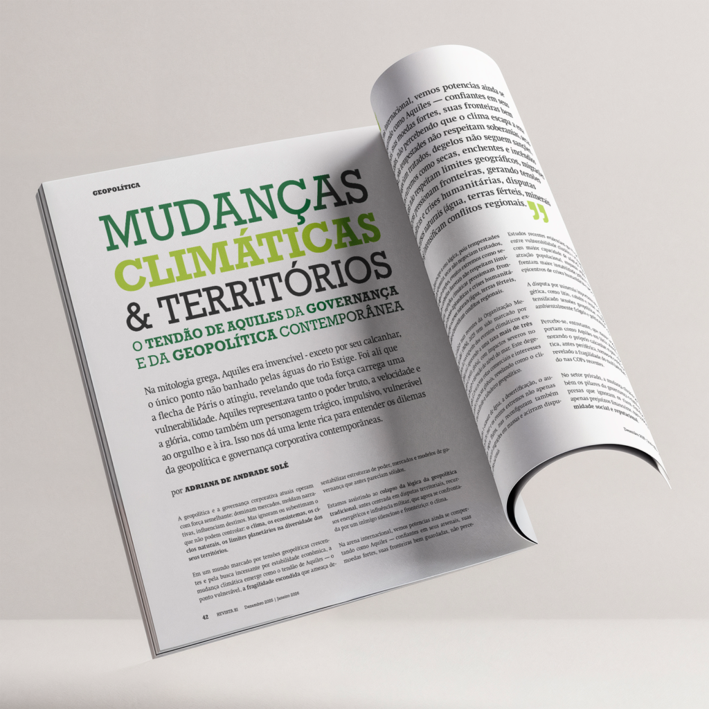 Artigo para a revista RI: Mudanças climáticas & territórios – O tendão de Aquiles da governança e da geopolítica contemporânea